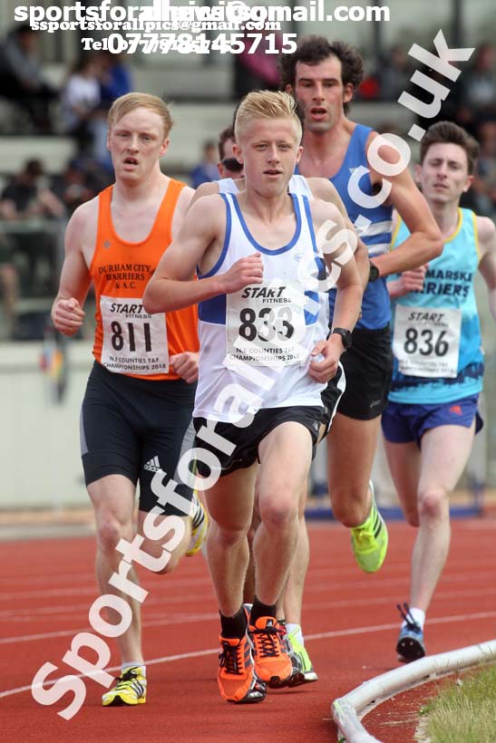 Senior and under-20s mens 5000 metres, North Eastern Track and Fields Champs., Middlesbrough. Photo: David T. Hewitson/Sports for All Pics